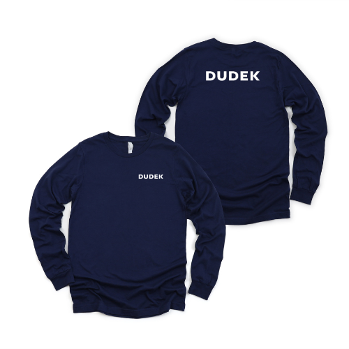 Unisex Jersey Long-Sleeve T-Shirt Front and Back